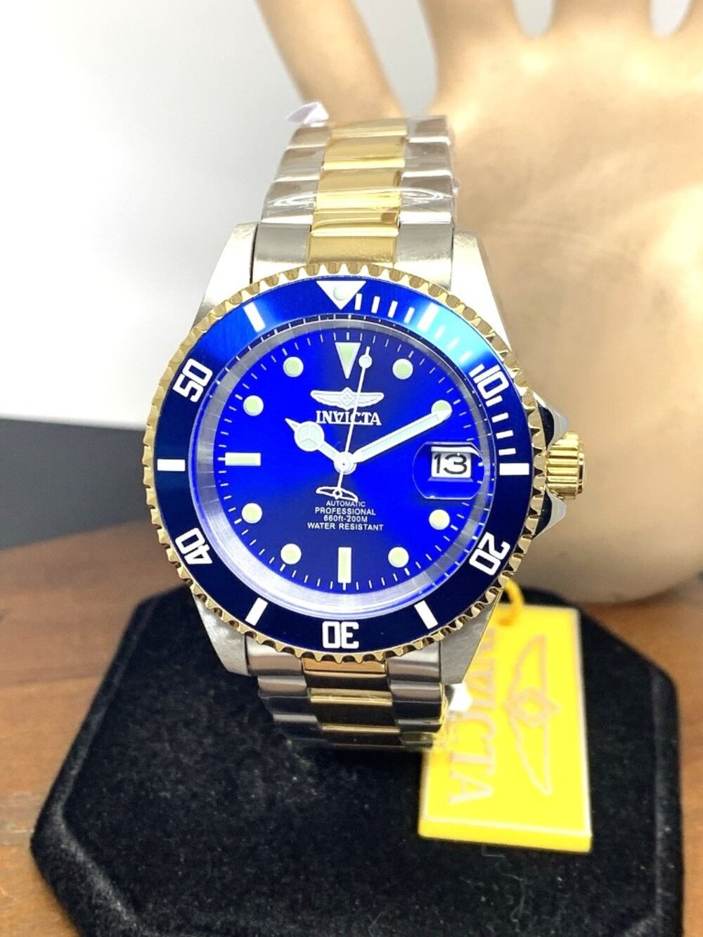 Invicta Men's Watch 28662 Pro Diver Automatic Blue Dial Two Tone Steel 40mm